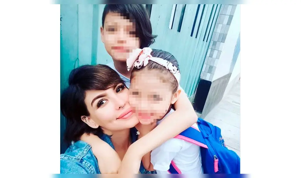Angie Jibaja y sus hijos Foto: Instagram