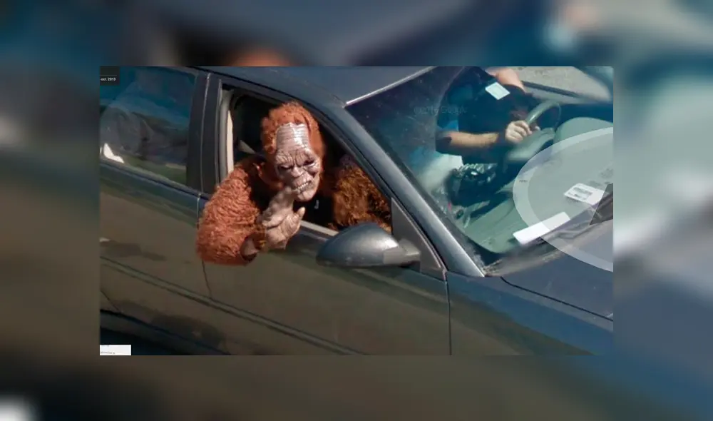 Google Maps: terrorífica 'criatura' fue captada viajando al interior de un auto [FOTOS]