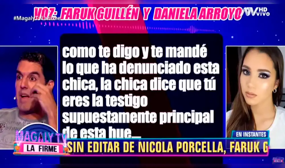 Nuevo audio de Nicola y Faruk amenazando a Daniela Arroyo [VIDEO]