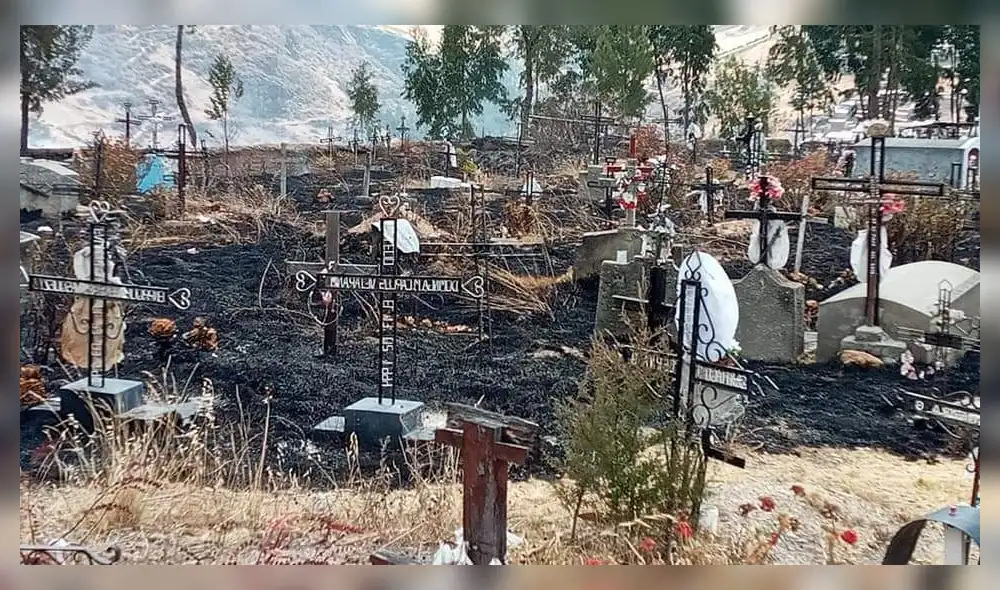 La Libertad: incendian cementerio donde reposan restos de familiares de César Vallejo La Libertad: incendian cementerio donde reposan restos de familiares de César Vallejo