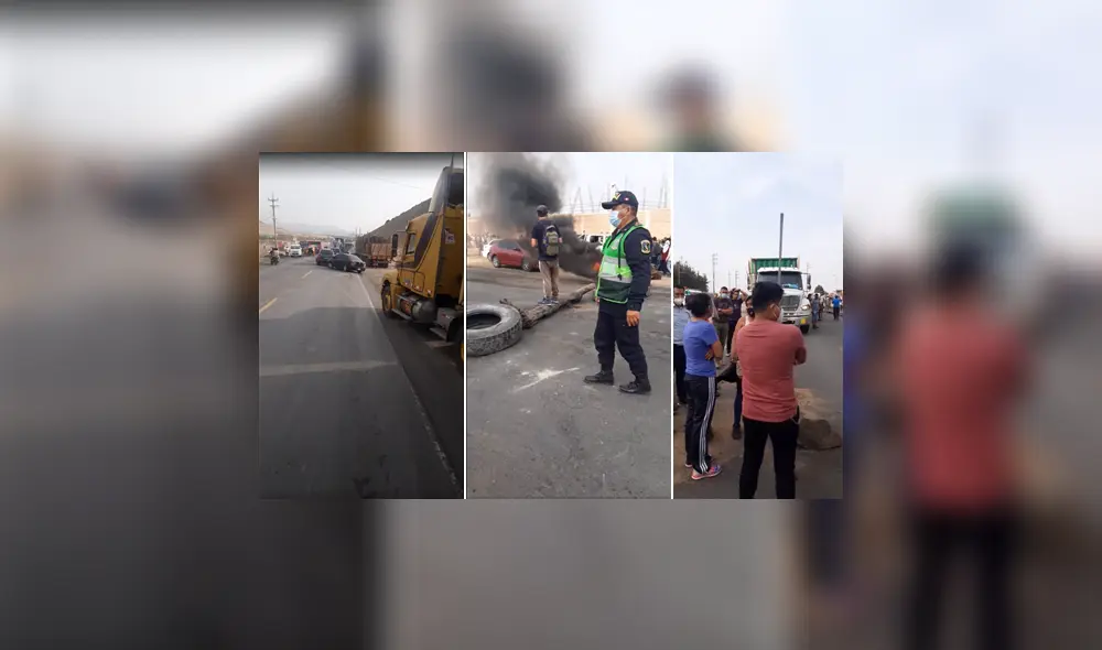 Chao: protestantes vuelven a bloquear la Panamericana Norte