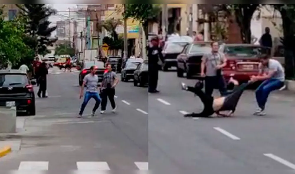 Hijo de Miguelito Barraza se pelea en la calle