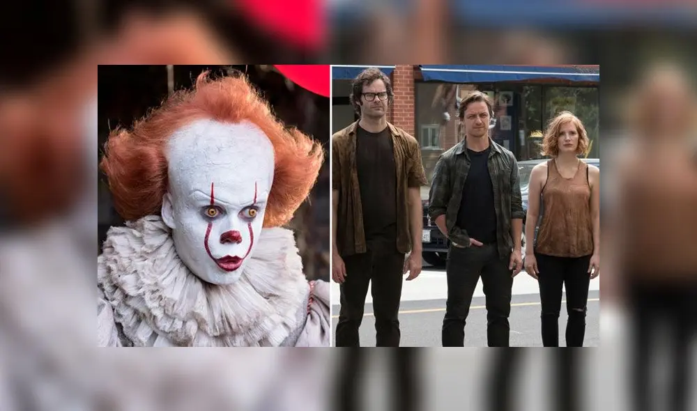 Actores muestran fotos del detrás de cámaras de "It: Capítulo 2". Créditos: Composición