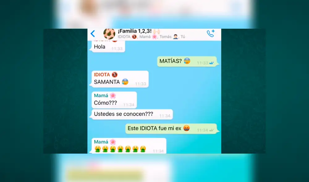 WhatsApp: Su madre le presenta a su novio menor que ella y resultó ser su ex pareja [VIDEO]