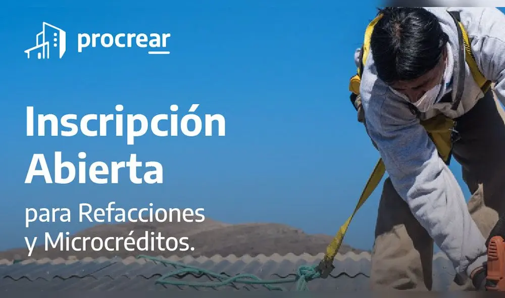 Actualmente en el plan Procrear solo se abrieron las líneas de Microcréditos y Mejoramientos para refacción. Foto: Ministerio de Desarrollo Territorial y Hábitat.