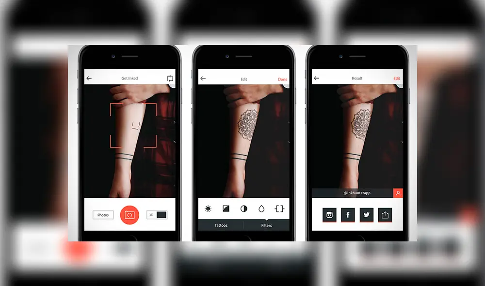 Inkhunter es una app gratuita para smartphones iPhone y Android. Foto: Inkhunter.