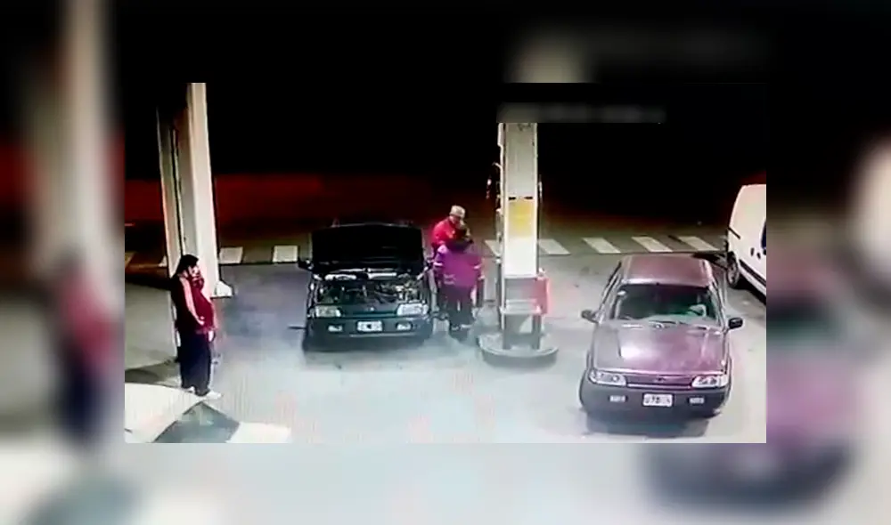 Al no querer colocarse la máscara de protección, el hombre se retiró propinándole un golpe en el rostro. (Foto: Telefe)