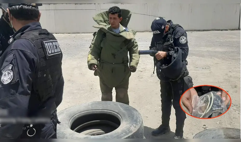 Agentes policiales retiraron granada de Terrapuerto. Foto: La República.
