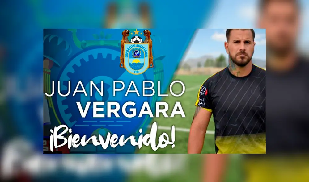 Así fue anunciada su llegada a Depotivo Binacional. Crédito Libero.pe Así fue anunciada su llegada a Depotivo Binacional. Crédito Libero.pe