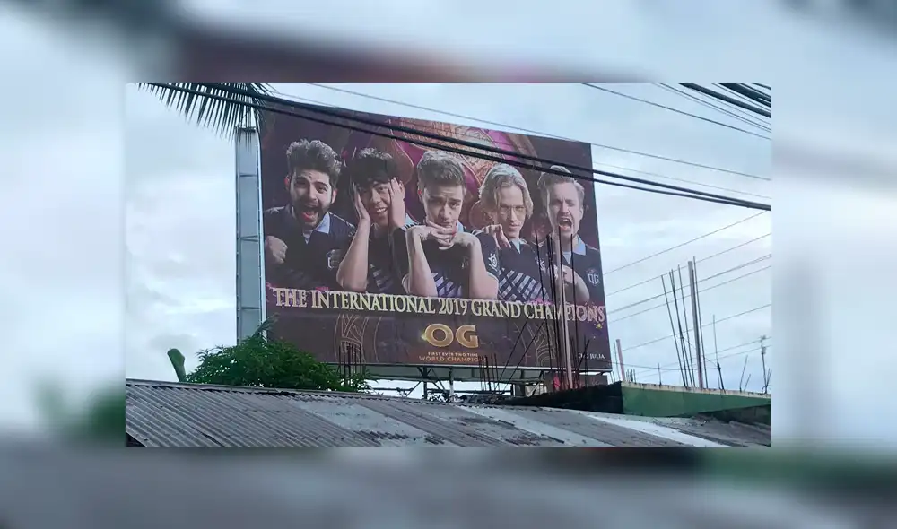 Fan de Dota 2 alquila panel publicitario para celebrar bicampeonato de OG en The International 2019. Fan de Dota 2 alquila panel publicitario para celebrar bicampeonato de OG en The International 2019.