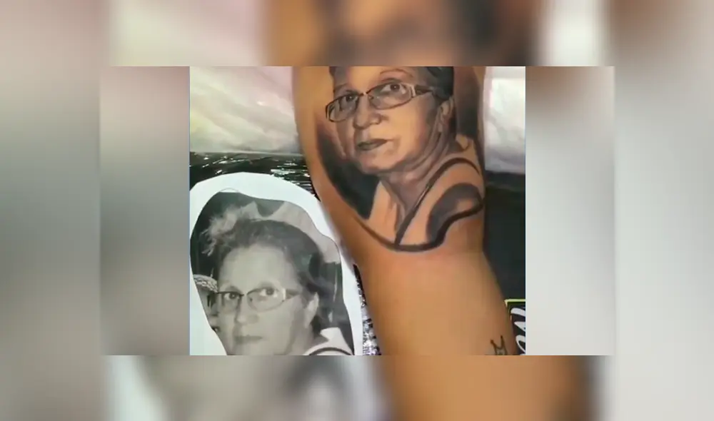 Desliza hacia la izquierda para ver el resultado del tatuaje con el rostro de la madre de un amantes de los tattos. Video se hizo viral en Facebook. Desliza hacia la izquierda para ver el resultado del tatuaje con el rostro de la madre de un amantes de los tattos. Video se hizo viral en Facebook.