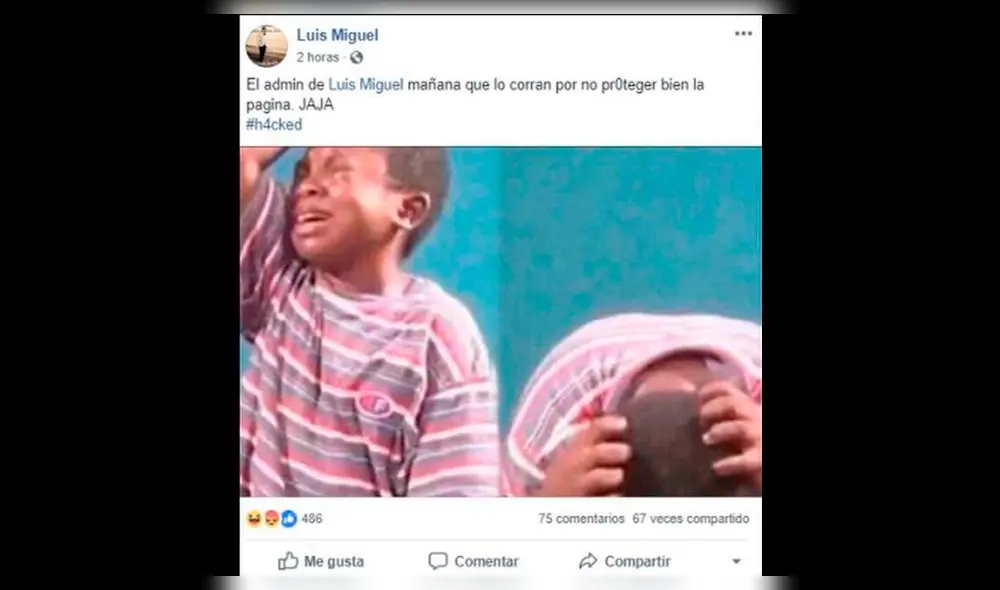 Facebook: Hackers se burlan de Luis Miguel con curiosos memes [FOTOS]