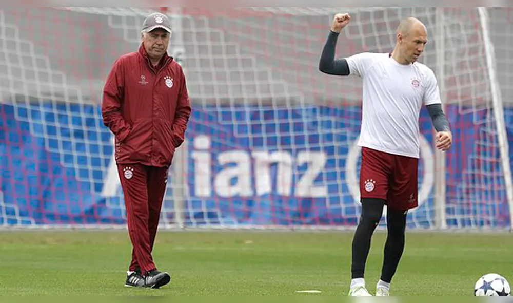 Bayern Múnich: Robben criticó el trabajo de Ancelotti poniendo de ejemplo a su hijo Bayern Múnich: Robben criticó el trabajo de Ancelotti poniendo de ejemplo a su hijo