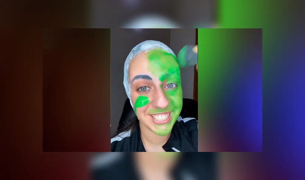 Desliza las imágenes para ver la increíble transformación que experimentó esta joven con ayuda del maquillaje. Foto: stephani.p/TikTok
