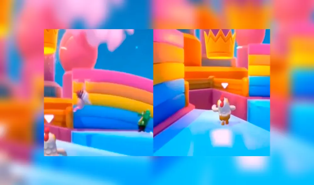 El joven pudo ganar en Fall Guys, pero prefirió que su amigo lo haga. Foto: Captura / TikTok.