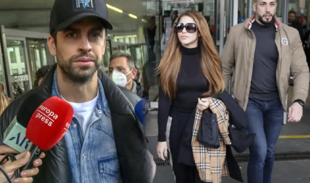 Shakira y Piqué a la salida de un juzgado español tras firmar el acuerdo sobre sus hijos. Foto: composición LR/ difusión / EFE Shakira y Piqué a la salida de un juzgado español tras firmar el acuerdo sobre sus hijos. Foto: composición LR/ difusión / EFE