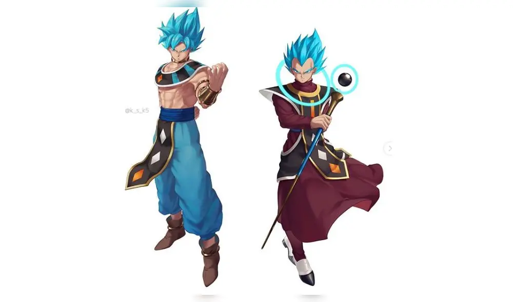 Dragon Ball Super: publican primeras imágenes con apariencia de Gokú como Dios de la Destrucción y Vegeta, su ángel