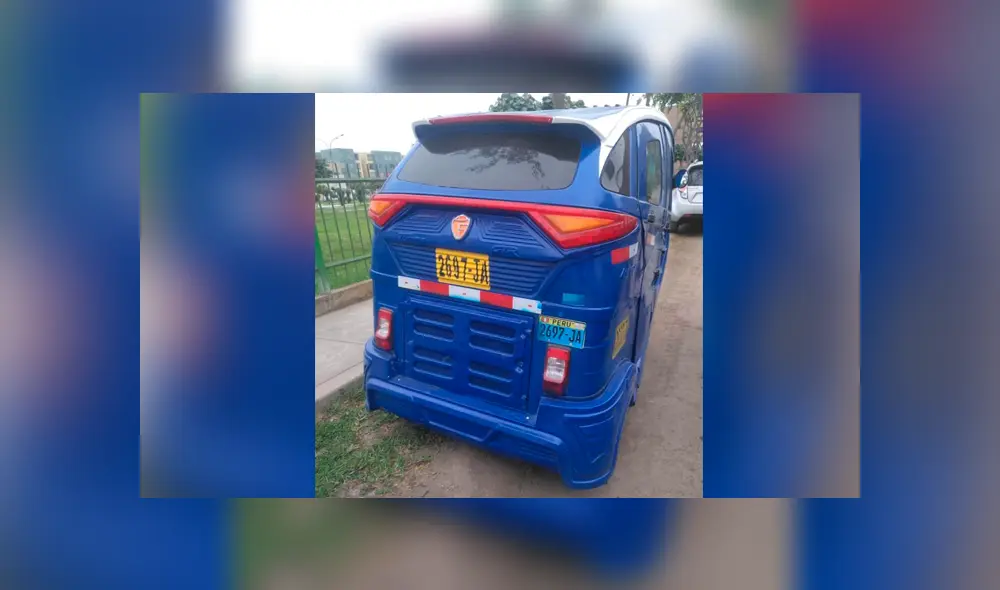 La mototaxi en la que perpetraban sus delitos los delincuentes. La mototaxi en la que perpetraban sus delitos los delincuentes.