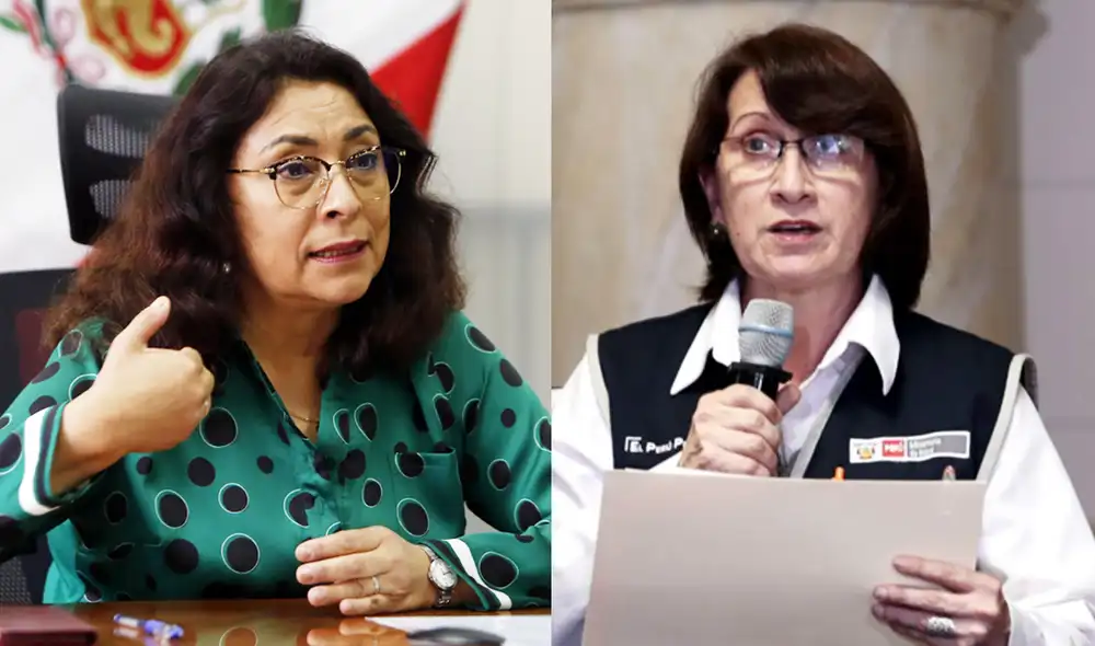 Violeta Bermúdez respaldó el trabajo de Pilar Mazzetti. Foto: composición/La República