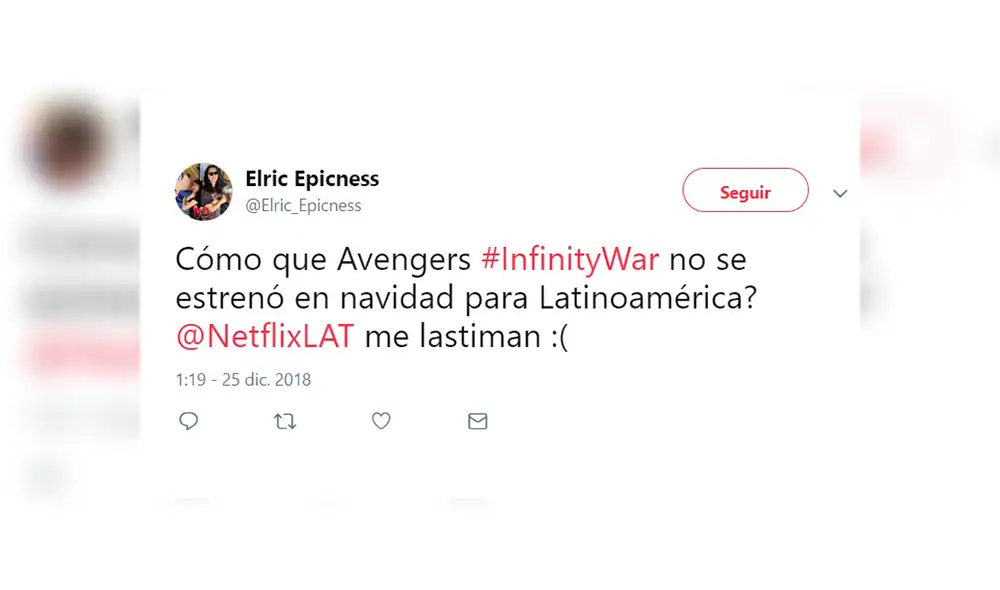 Netflix anunció a Infinity War para su servicio, pero amarga verdad fue revelada