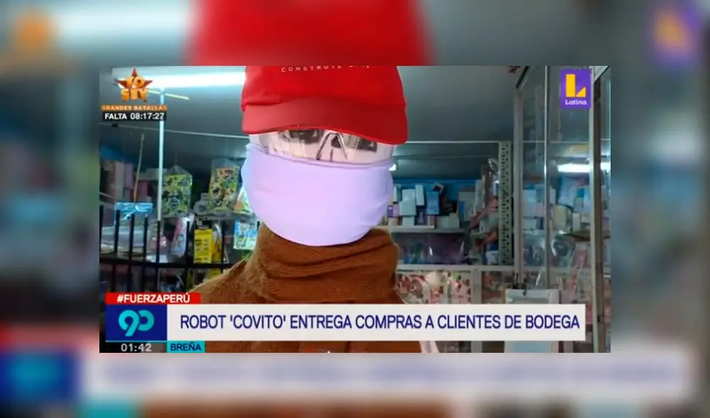 'Covito' evita el contacto directo con los clientes, lo que reduce el riesgo de contagio del coronavirus. Foto: Captura. 'Covito' evita el contacto directo con los clientes, lo que reduce el riesgo de contagio del coronavirus. Foto: Captura.
