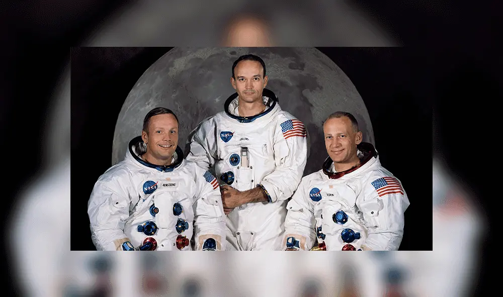 Neil Armstrong, Edwin ‘Buzz’ Aldrin y Michael Collins lideraron la misión Apolo 11 a la Luna. Foto: AFP