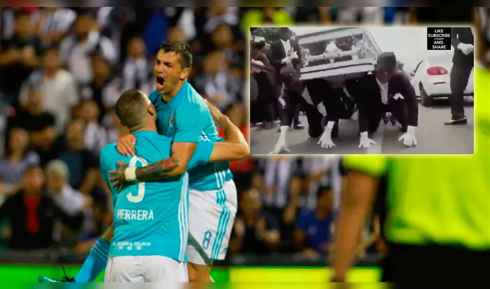 Alianza Lima recibe burlas de hinchas de Sporting Cristal por final de 2018.