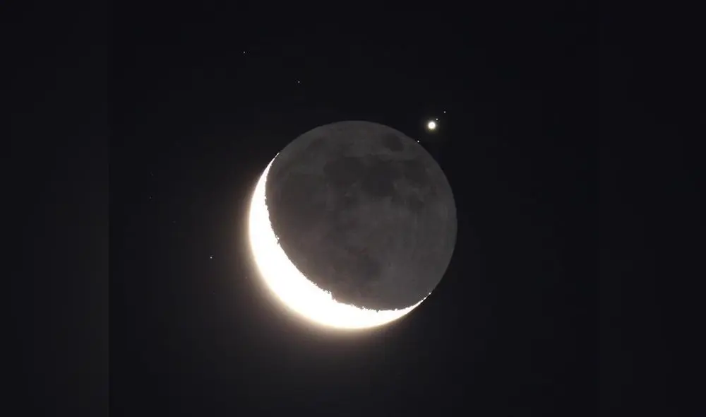 Luna y Venus aparecen juntos en el cielo [FOTOS Y VIDEO]