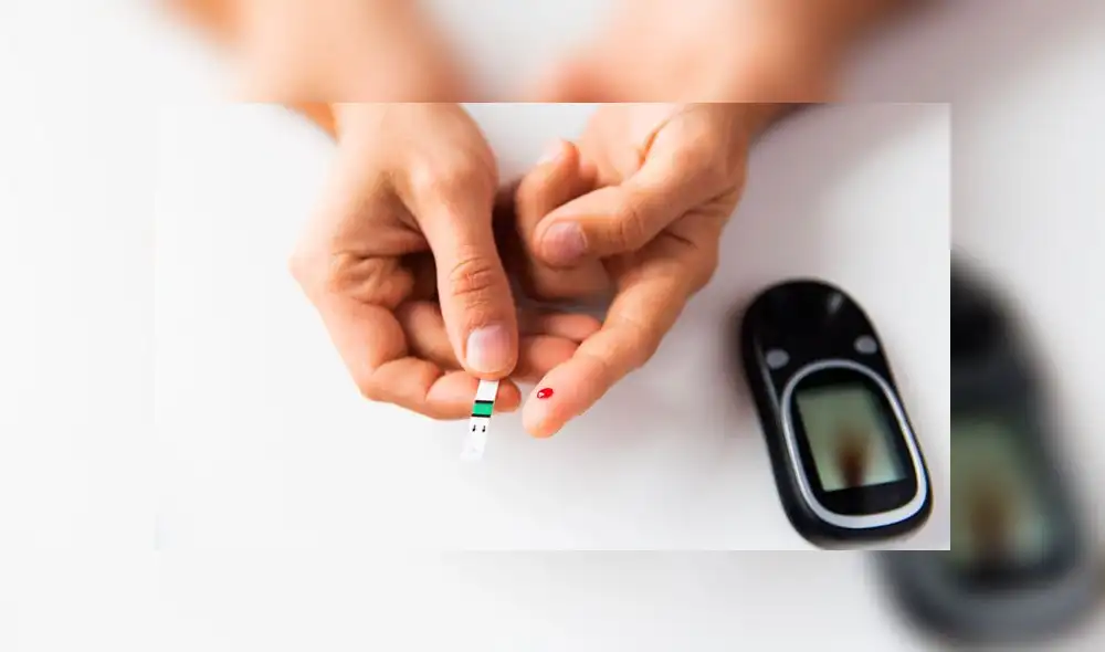 Prueba rápida de diabetes. Foto: difusión