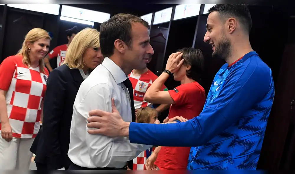 El noble gesto de Emmanuel Macron con los jugadores de Croacia [FOTOS]