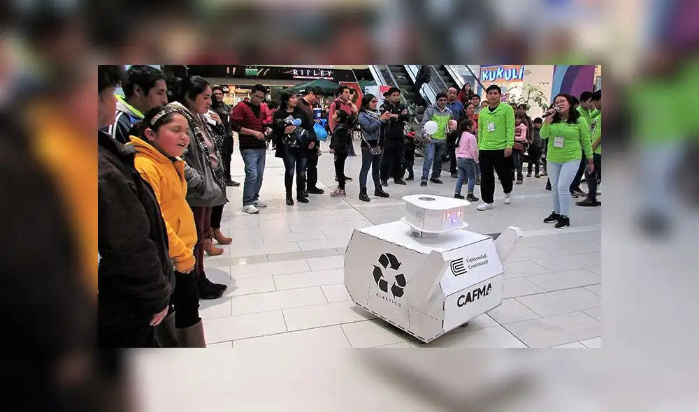 Crean robot que genera conciencia ambiental en niños y jóvenes Huancainos