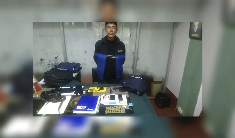 Pasco: sujeto es capturado tras robar dinero y accesorios de cabina de internet