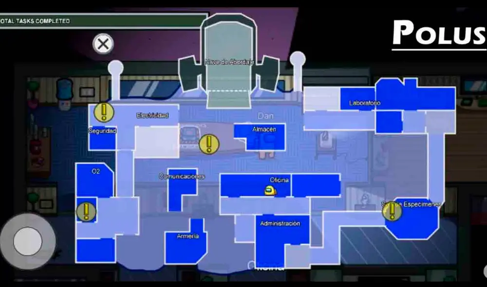 Mapa de Among Us – Polus. (Fotos: captura Among Us)