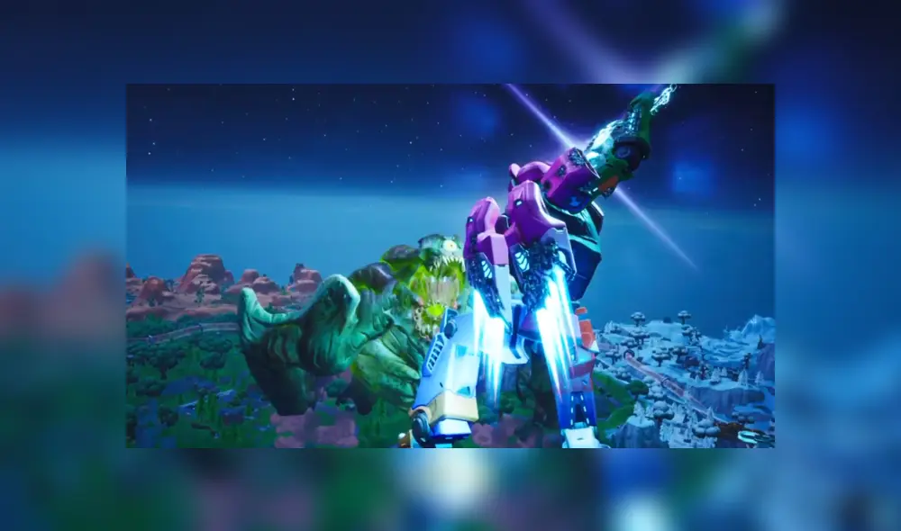 Las mejores postales del evento del fin de la temporada 9 en Fortnite. Revive la batalla entre el Monstruo y el Robot desde todo ángulo.