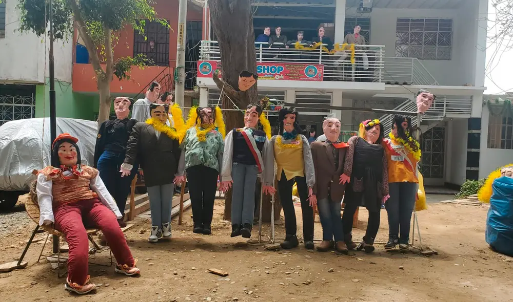 los muñecos que no faltan desde hace varios años son los alusivos a Keiko Fujimori.