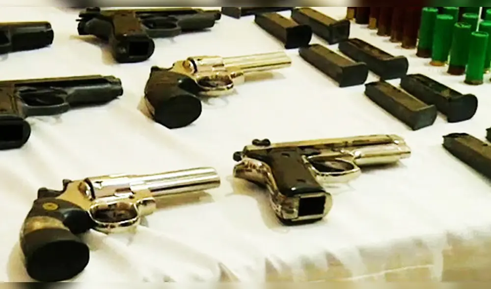 Armas eran enviadas como encomienda.