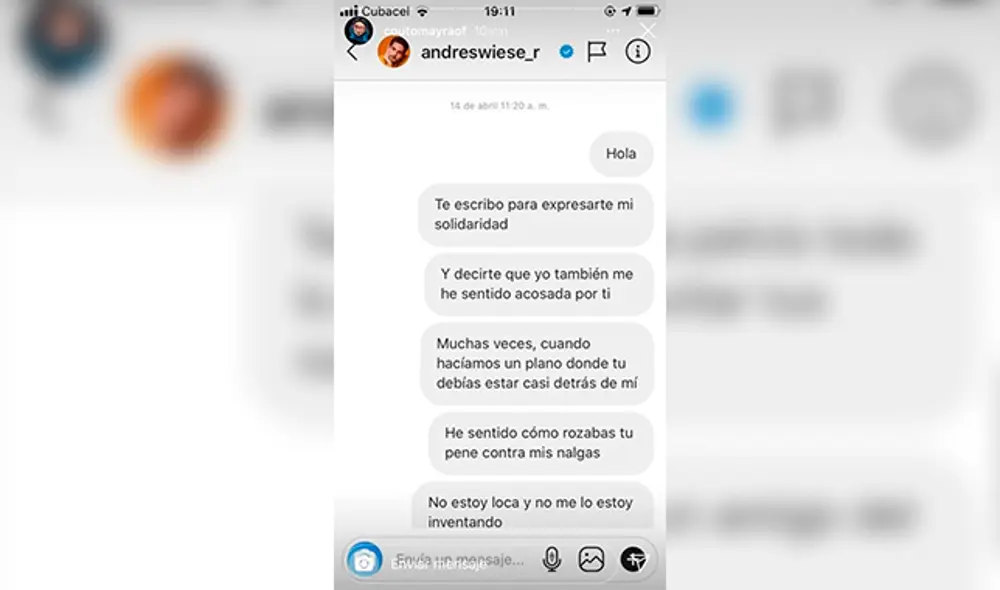 1. Captura: Instagram Mayra Couto