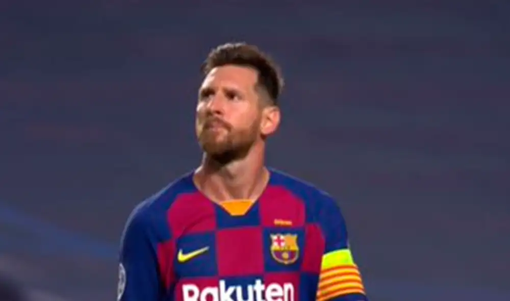 Lionel Messi se retiró a los vestuarios con bronca y fastidio tras los cuatro goles del Bayern. (FOTO: AFP). Lionel Messi se retiró a los vestuarios con bronca y fastidio tras los cuatro goles del Bayern. (FOTO: AFP).