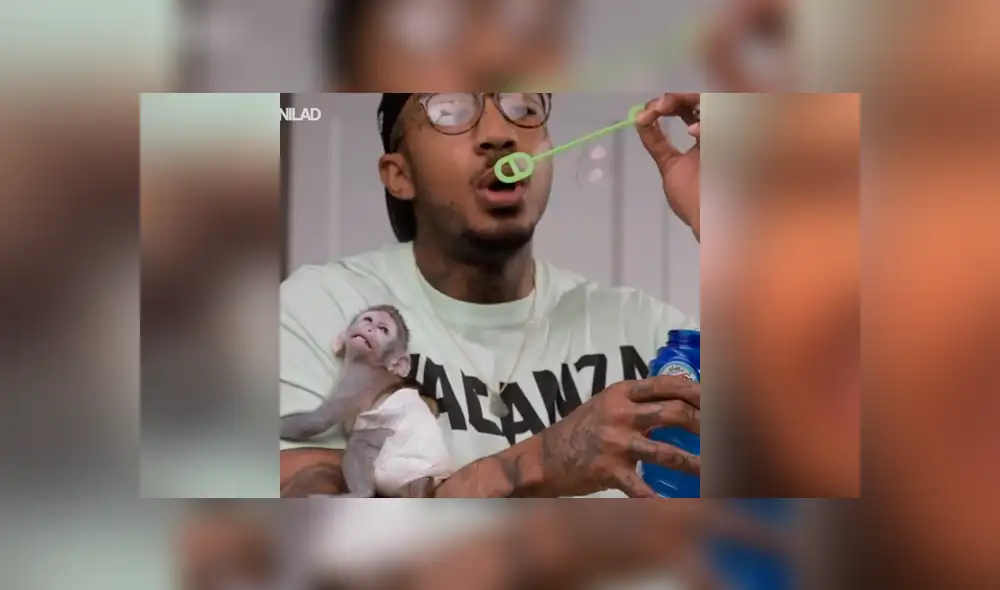 YouTube viral: Joven adopta a un mono y lo cuida como si fuera su bebé [VIDEO]