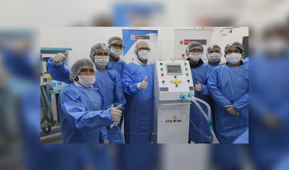 Ministro de Salud junto a los siete investigadores de la UNI. Créditos: Minsa Ministro de Salud junto a los siete investigadores de la UNI. Créditos: Minsa