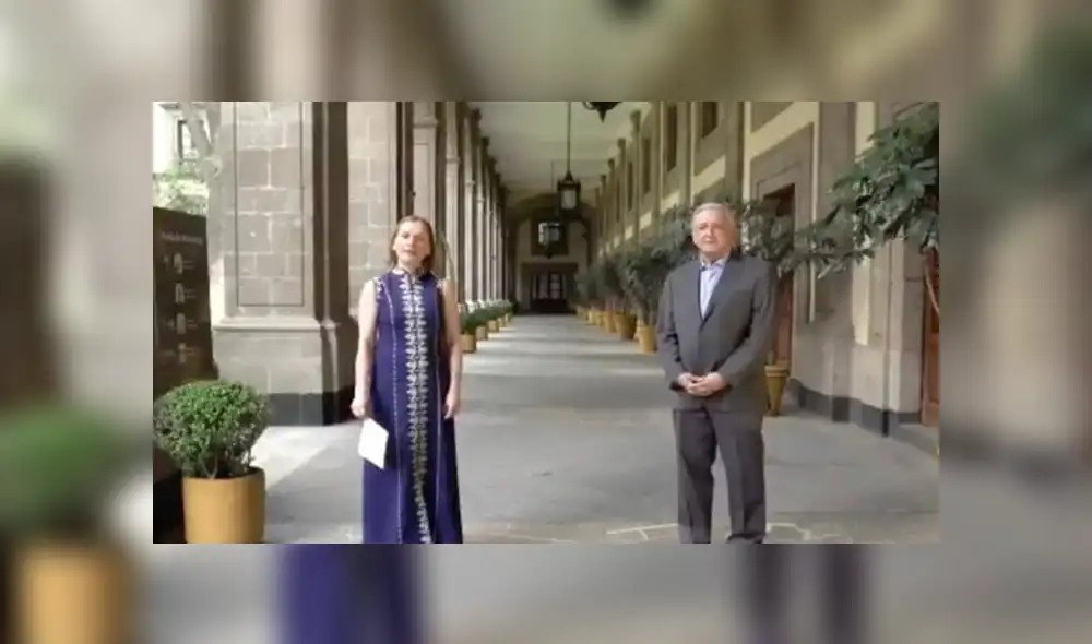 Desde Palacio Nacional, AMLO y Beatriz Gutiérrez Müller dedican canción de Juan Gabriel por el Día de la Madre.