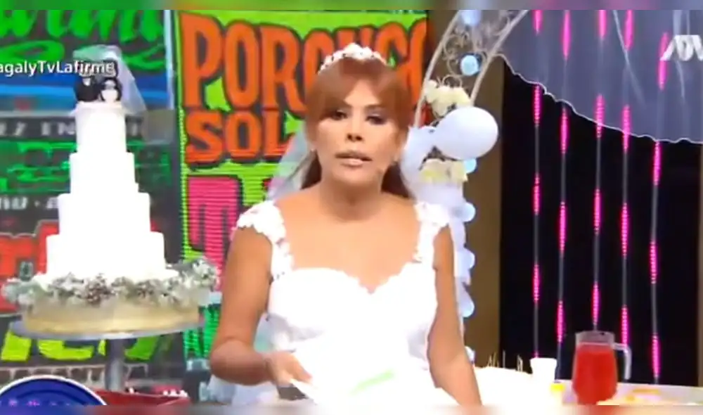 Magaly Medina funge de organizadora del fallido matrimonio de Sheyla Rojas