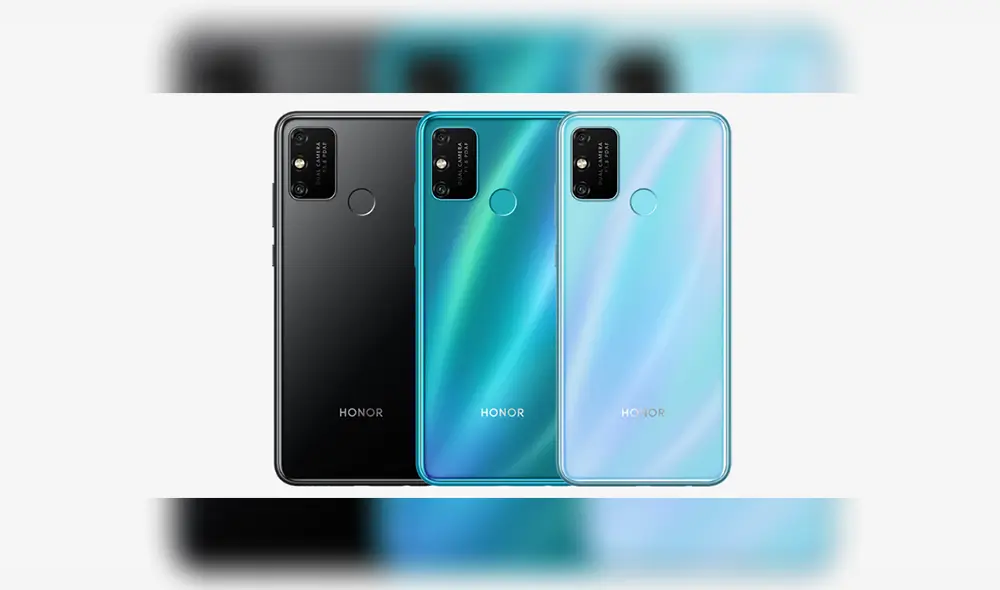 El Honor Play 9A está disponible en color Night Black (negro), Blue Emerald (azul) y Jasper Green (verde).