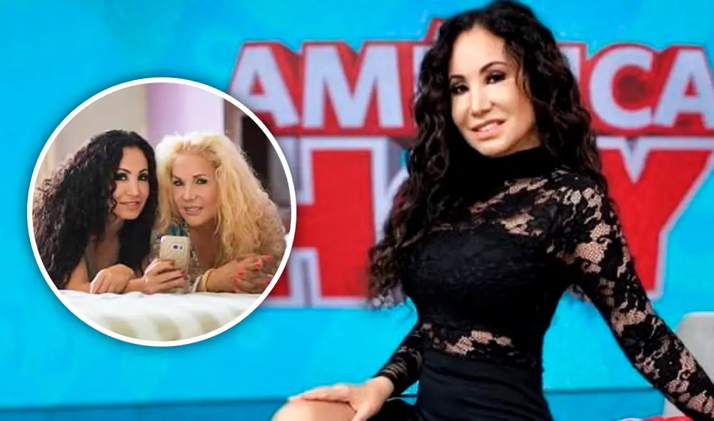 Janet Barboza  y su madre. Foto. Composición LT/ GV producciones