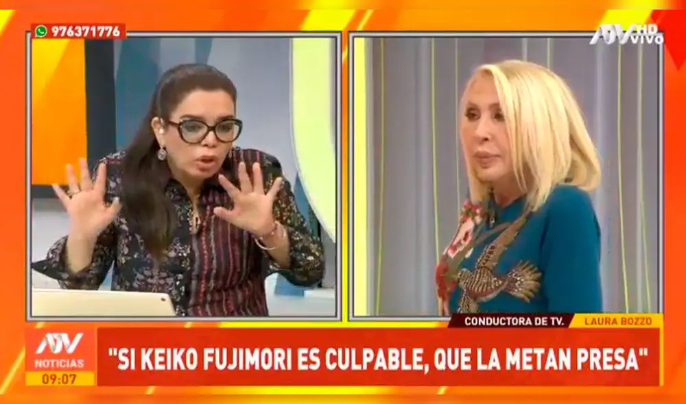 Laura Bozzo asombró a Milagros Leiva revelando su posible postulación a Palacio de Gobierno Laura Bozzo asombró a Milagros Leiva revelando su posible postulación a Palacio de Gobierno
