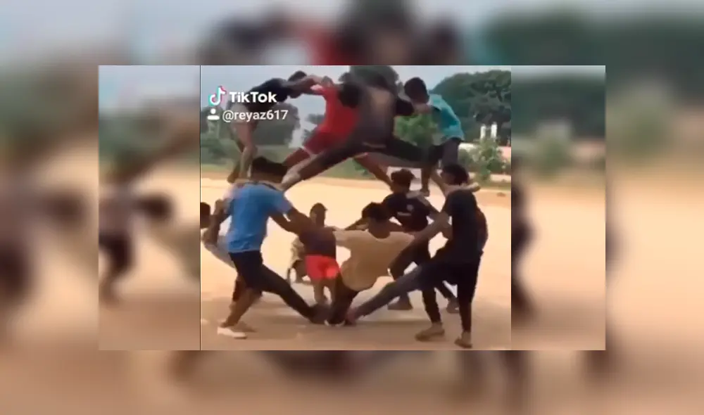 En Facebook, un grupo de chicos se animaron a realizar un peligroso truco y el resultado sorprendió.