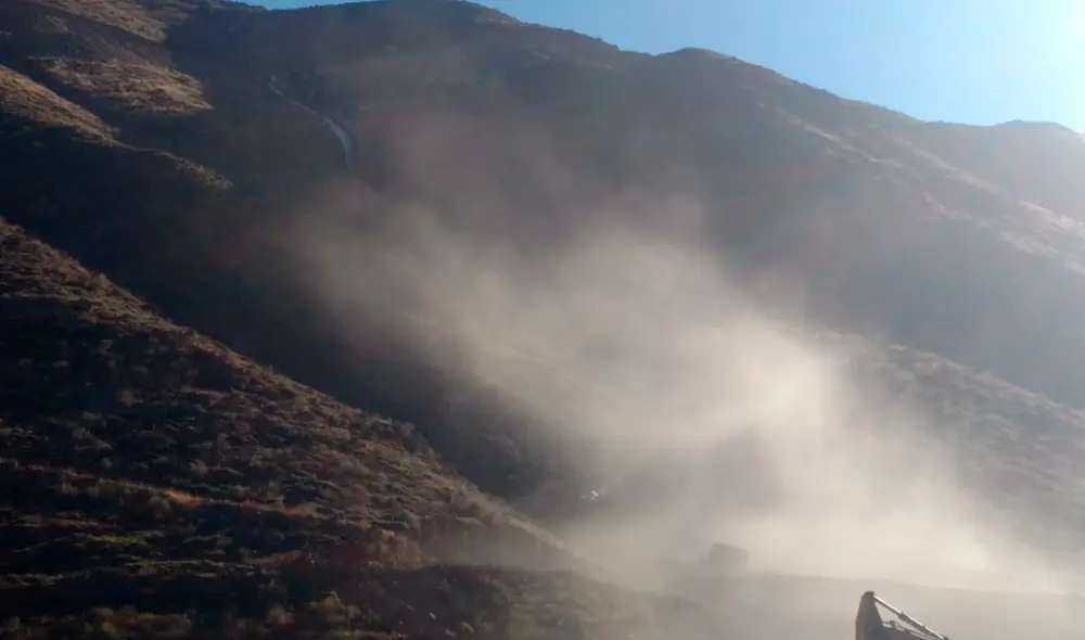 Contaminación en el río Torata, en Moquegua. Contaminación en el río Torata, en Moquegua.