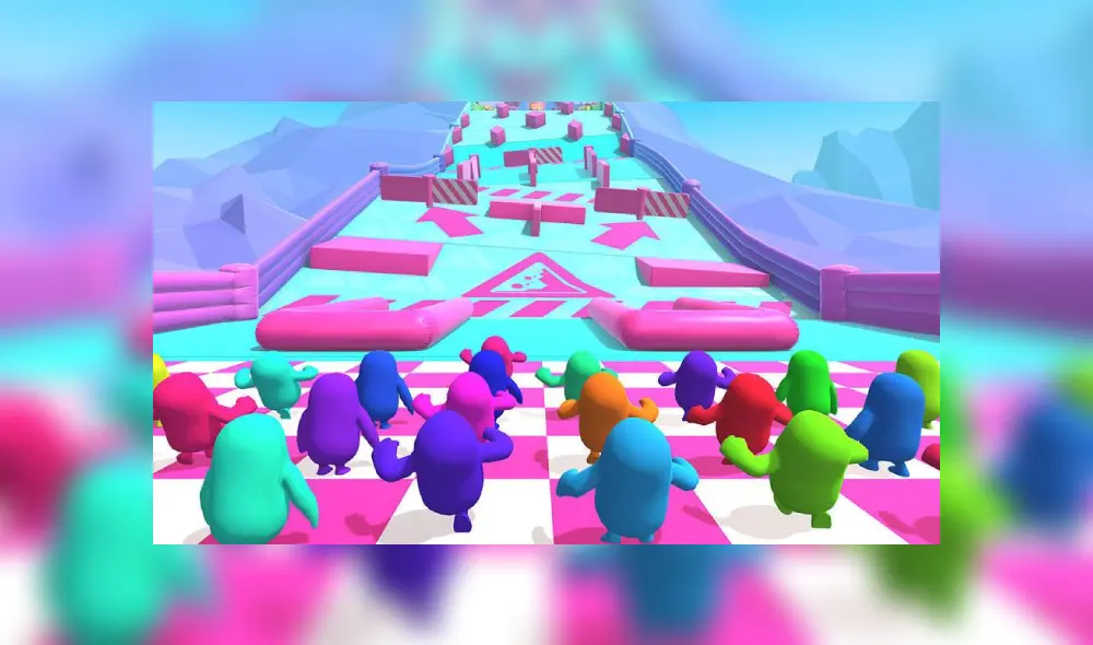 Conoce cómo obtener los obsequios de recompensa en Fall Guys. Imagen: Mediatonic.