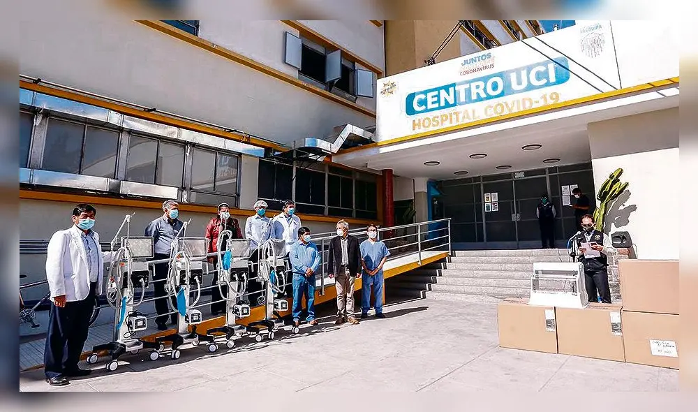 Entrega. Cuatro ventiladores para pacientes graves. Entrega. Cuatro ventiladores para pacientes graves.