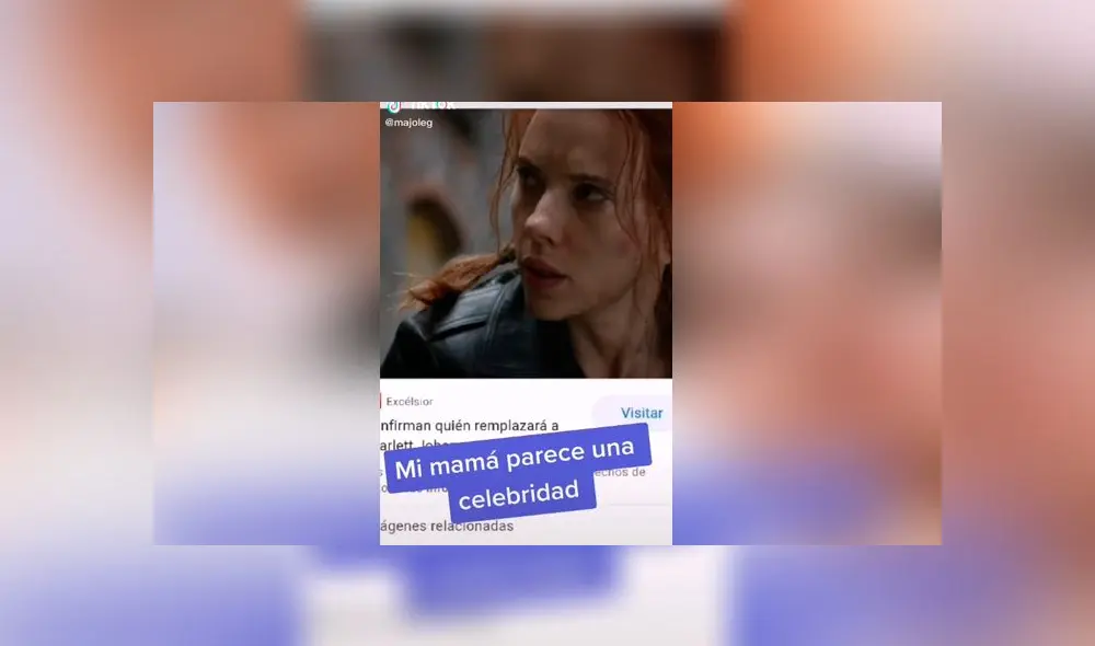 Desliza las imágenes para ver el increíble parecido que tiene una madre de familia con la actriz Scarlett Johansson. Foto: María José LG/TikTok Desliza las imágenes para ver el increíble parecido que tiene una madre de familia con la actriz Scarlett Johansson. Foto: María José LG/TikTok
